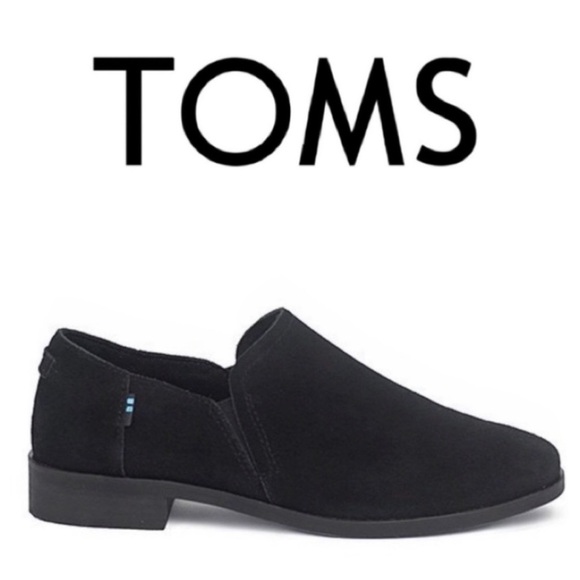 NWT TOMS Shaye Black Suede Booties Size 11 - Picture 11 of 13